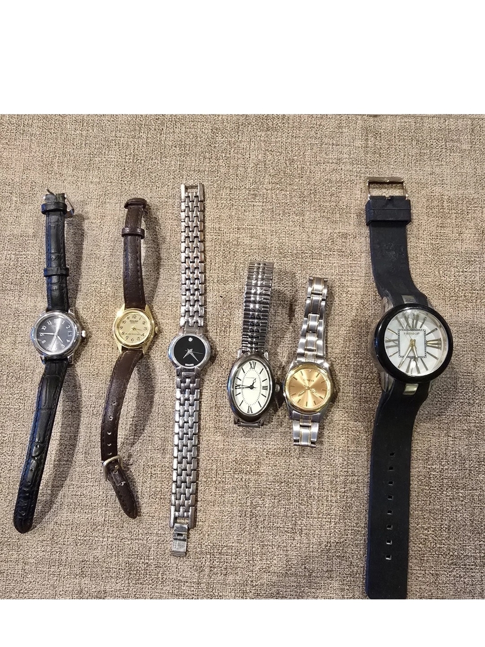 WOMENS WATCHES ASSORTED LOT / 6 TOTAL